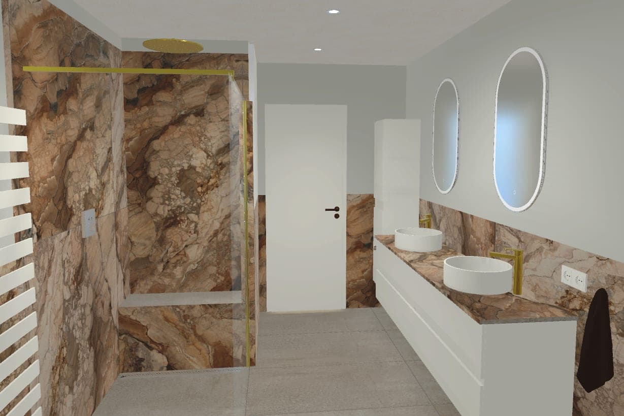 3D-Planung des Badezimmers
